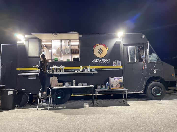 The truck at night